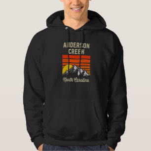 Veste À Capuche Anderson Creek North Carolina Retro City State Vin