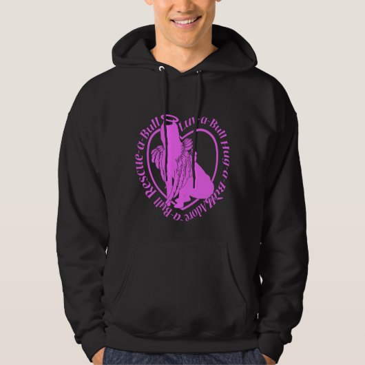 Veste À Capuche Ange à ailes de Pitbull (Devant)