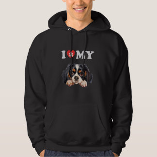 Veste À Capuche Anglais Toy Espagnol J'Coeur Mon Chien Drôle Amant