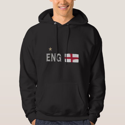 Veste À Capuche Angleterre Fan Shirt Anglais Drapeau (Devant)
