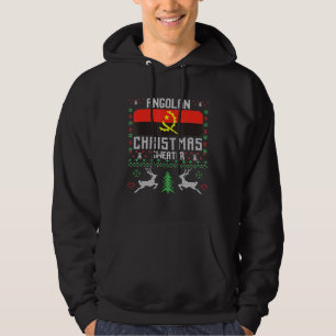 Veste À Capuche Angola Drapeau de Noël angolais