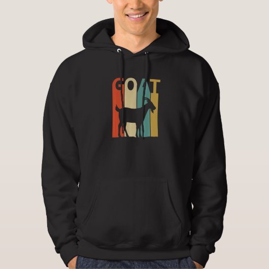 Veste À Capuche Animal de chèvre mûre (Devant)