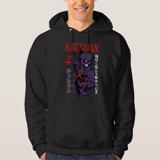 Veste À Capuche Anime Kacchan Bakugo (Devant)