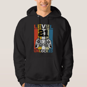 Veste À Capuche Anniversaire 21 ans Niveau Débloqué 21 Jeux Vintag