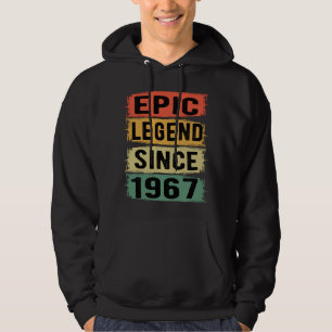 Veste À Capuche anniversaire de 58 ans 1967 Légende épique 58e ann