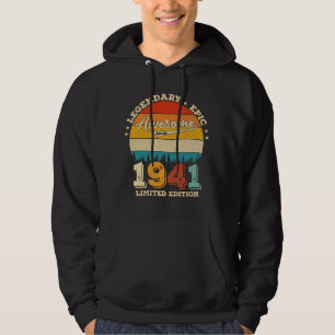Veste À Capuche anniversaire de 84 ans 1941 merveilleux 84e annive