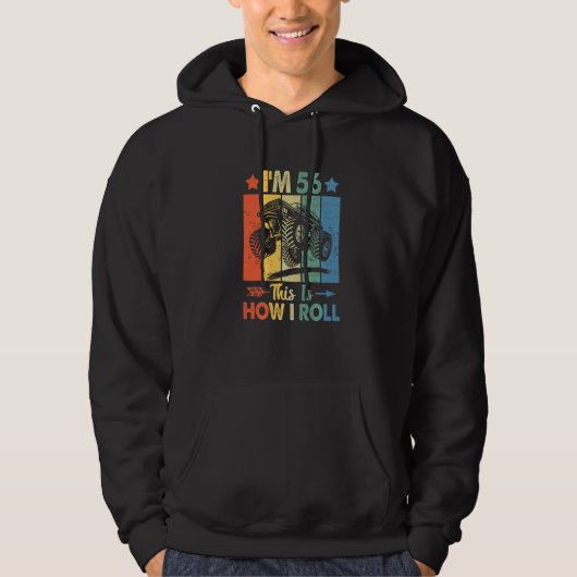 Veste À Capuche Anniversaire du Trucker Retro C'est comme ça que j (Devant)