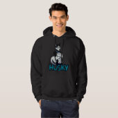 Veste À Capuche Anthro Husky Baseball ¾ manche (Devant entier)