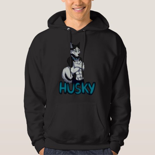 Veste À Capuche Anthro Husky Baseball ¾ manche (Devant)