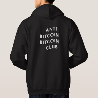 Veste À Capuche Anti Bitcoin Bitcoin Club