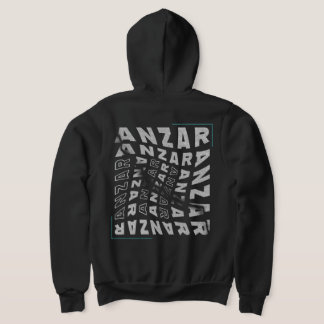 Veste À Capuche Anzar Streetwear Twisted Typography Amazigh