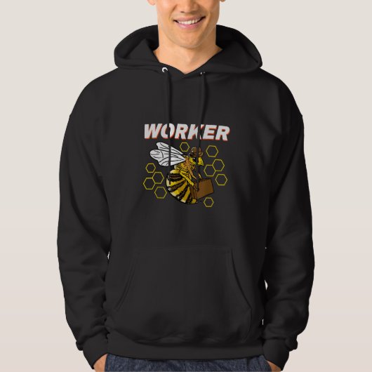 Veste À Capuche Apiculture de l'abeille ouvrière (Devant)