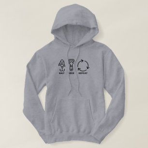 Veste À Capuche Appât. Bière. Répéter. Pêche drôle