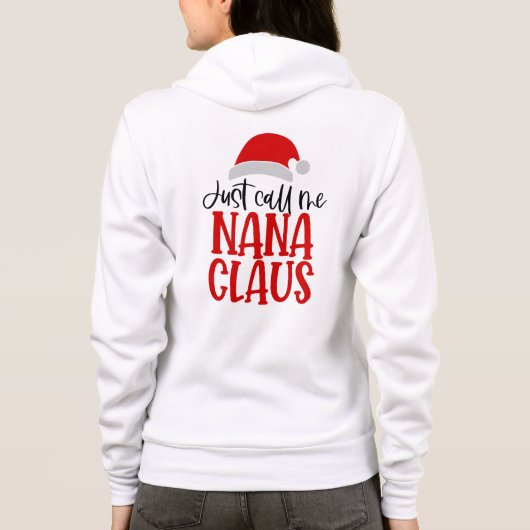 Veste À Capuche Appelez-Moi Simplement Nana Claus-56768 (Dos)