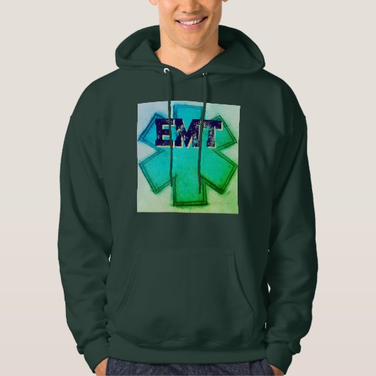 Veste À Capuche Aqua EMT pour hommes (Devant)