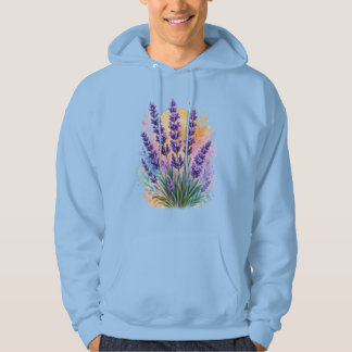 Veste À Capuche Aquarelle de brin de lavande