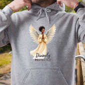 Veste À Capuche Aquarelle Divinitement Protégée Angel