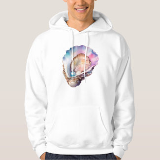 Veste À Capuche Aquarelle Huître