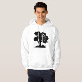 Veste À Capuche Arbre à dessin - Noir (Devant entier)