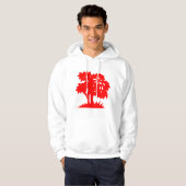 Veste À Capuche Arbre à dessin - Rouge (Devant entier)