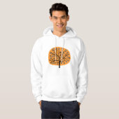 Veste À Capuche Arbre à fleurs stylisé - Orange clair (Devant entier)
