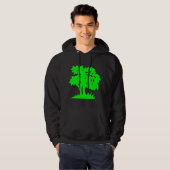 Veste À Capuche Arbre de dessin animé - Vert (Devant entier)
