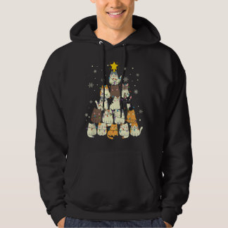 Veste À Capuche Arbre de Noël Amoureux des chats Arbre de Noël Amo