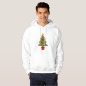 Veste À Capuche Arbre de Noël de basket-ball (Devant entier)
