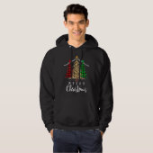 Veste À Capuche Arbre de Noël Léopard Buffle Plaid Xmas Tree Lien (Devant entier)
