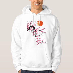 Veste À Capuche Arbre Fleur De Cerisier Sakura Vintage Culture Jap