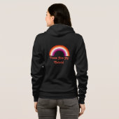 Veste À Capuche Arc-en-ciel de fierté lesbienne (Dos entier)