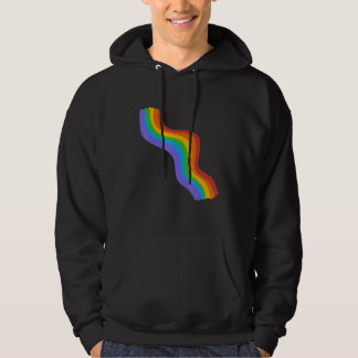 Veste À Capuche Arc-en-ciel ondulé ROYGBIV Arc-en-ciel de fierté 2