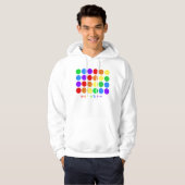 Veste À Capuche Arc-en-ciel pointillé (Devant entier)