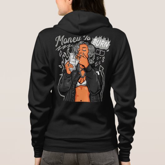 Veste À Capuche Argent à brûler (Dos)