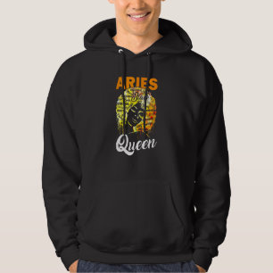 Veste À Capuche Aries Queen Black Woman Afro cheveux naturels Afri