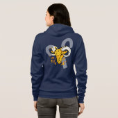 Veste À Capuche Aries ram zodiac femmes astrologie (Dos entier)