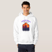 Veste À Capuche ARIZONA NUITS PERDU TRAILS Typographie Design (Devant entier)