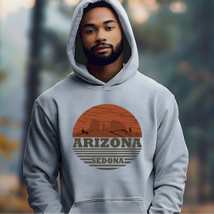 Veste À Capuche Arizona sedona paysage vintage az retro