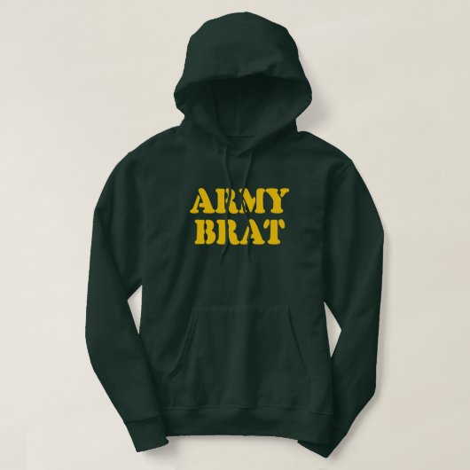 VESTE À CAPUCHE ARMÉE BRAT (Design devant)
