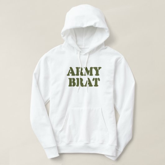 VESTE À CAPUCHE ARMÉE BRAT (Design devant)