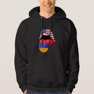 Veste À Capuche Arménie USA Pride Lips Drapeau Fierté Arménie Amér