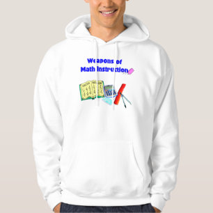 Veste À Capuche Armes du T-shirt d'instruction de maths -