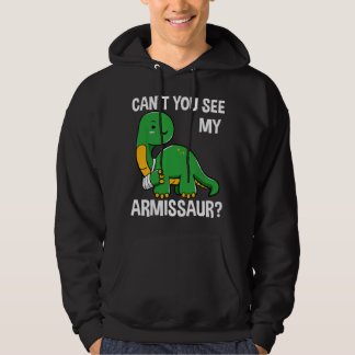 Veste À Capuche Armissaur Os Cassés Bras Blessure Dinosaure Récupé