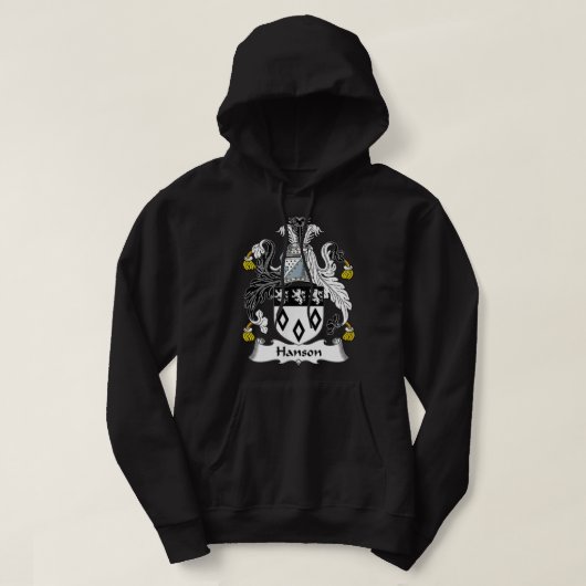 Veste À Capuche Armoiries de Hanson Family Crest (Design devant)