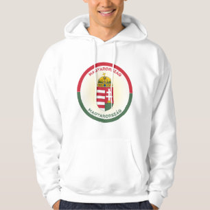 Veste À Capuche Armoiries de Hongrie Forme de Cercle