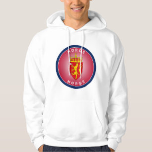 Veste À Capuche Armoiries de Norvège en forme de cercle