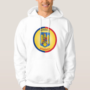 Veste À Capuche Armoiries de Roumanie Forme de Cercle