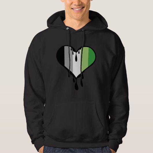 Veste À Capuche Aro Pride Coeur de goutte (Devant)