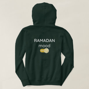 Veste À Capuche arrière & front Ramadan humeur sur le jeûne islam 