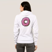 Veste À Capuche Arrosage rétro rose mignon (Dos entier)